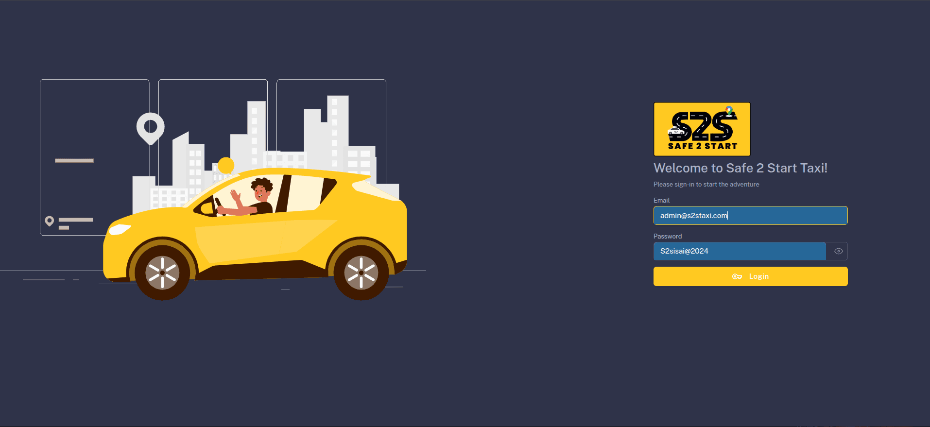 S2S Taxi AdminPanel